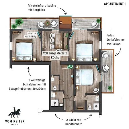Vom Reiter, Am Bauernhof Mit Bergblick Und Privater Infrarotkabine, Nahe Skipiste *